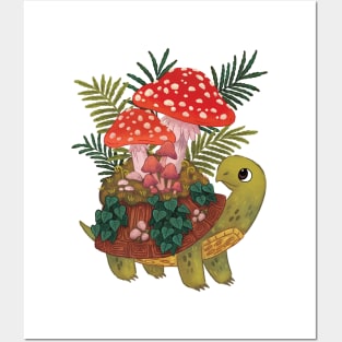 Mushroom Turtle 2 Posters and Art